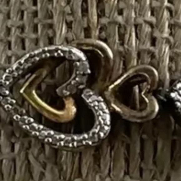 SUN ROSE GOLD-PLATED STERLING SILVER 7.50 INCH BRACELET DIAMOND X40 13.1G - Picture 8 of 14